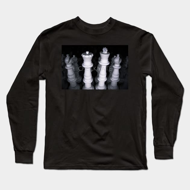 Checkmate large chess pieces Long Sleeve T-Shirt by Robtography